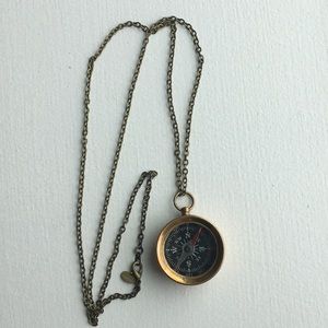 Constellation/working compass pendant necklace